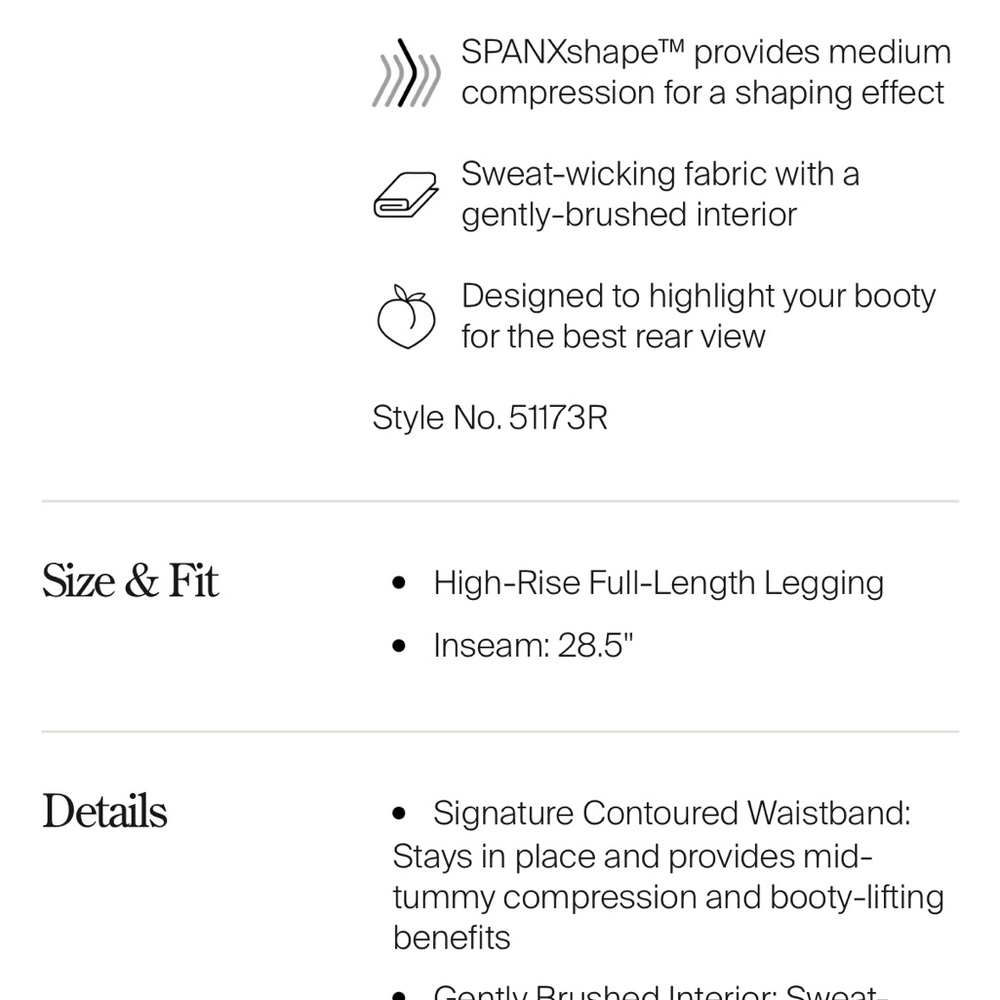 SPANX Booty Boost Brushed Full-Length Leggings - image 5